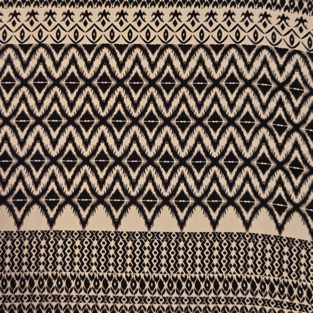 Piperlime Collection SILK Black+White Ikat Geometric Mod Shift Dress NWT Sz S - Picture 5 of 9